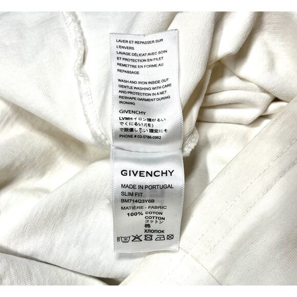 Men’s Givenchy Embroidered Blue G T Shirt Slim Fit Size Small 100% Cotton - Picture 11 of 14